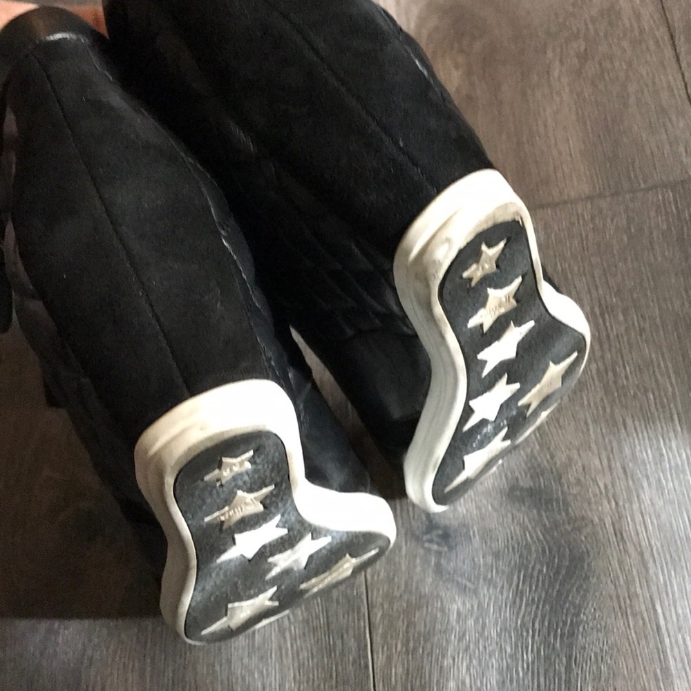 Leather wedge sneaker - Picture 7 of 8